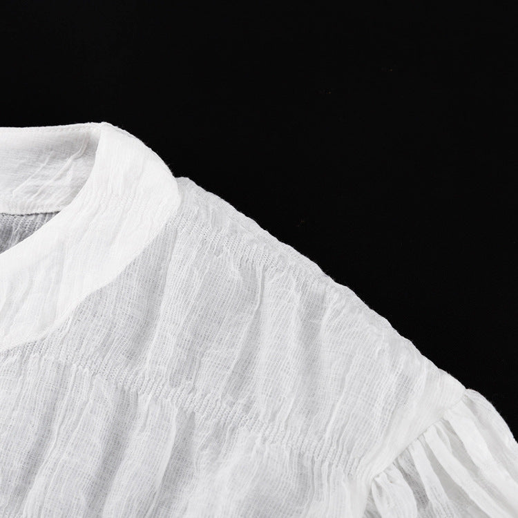 Casual Summer Long Sleeves Shirts with Strapless Tops and Shorts 3pcs Sets
