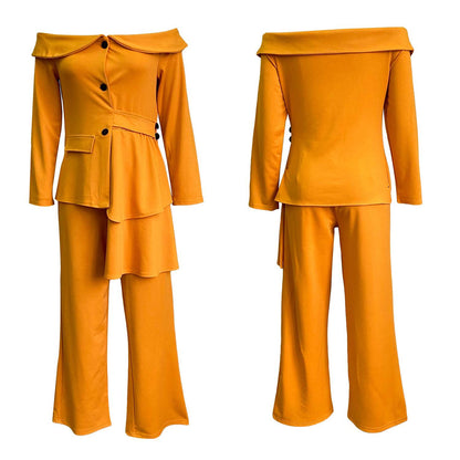 Fashion Blazer Tops and Pants Suits for Women