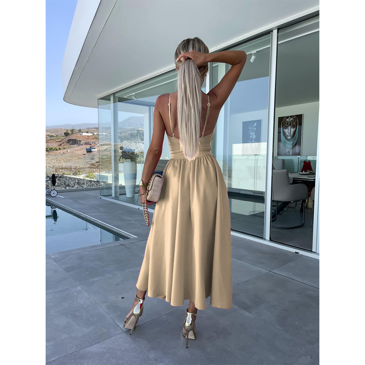 Elegant Midriff Baring Summer Dresses