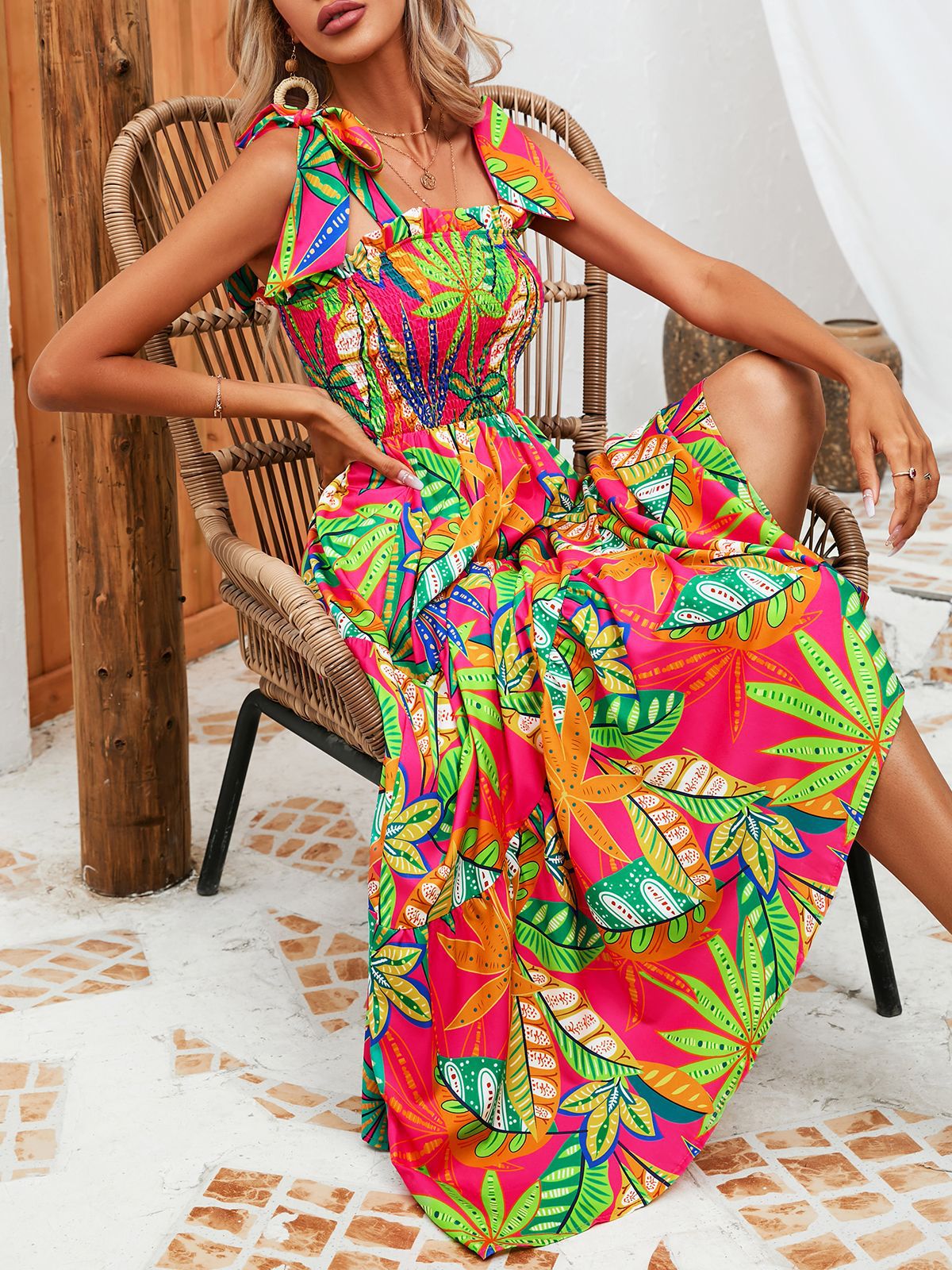 Casual Summer Straps Long Maxi Dresses