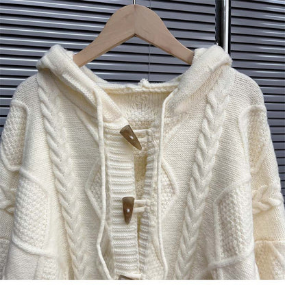 Soft Lazy Knitted Women Cardigan Sweaters