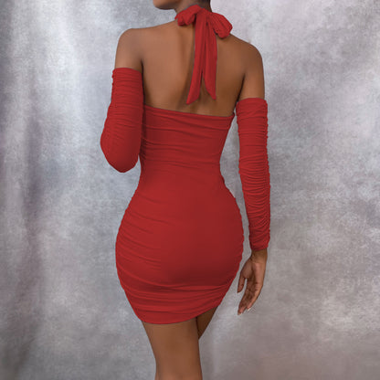 Sexy Summer Halter Sleeves Bodycon Dresses
