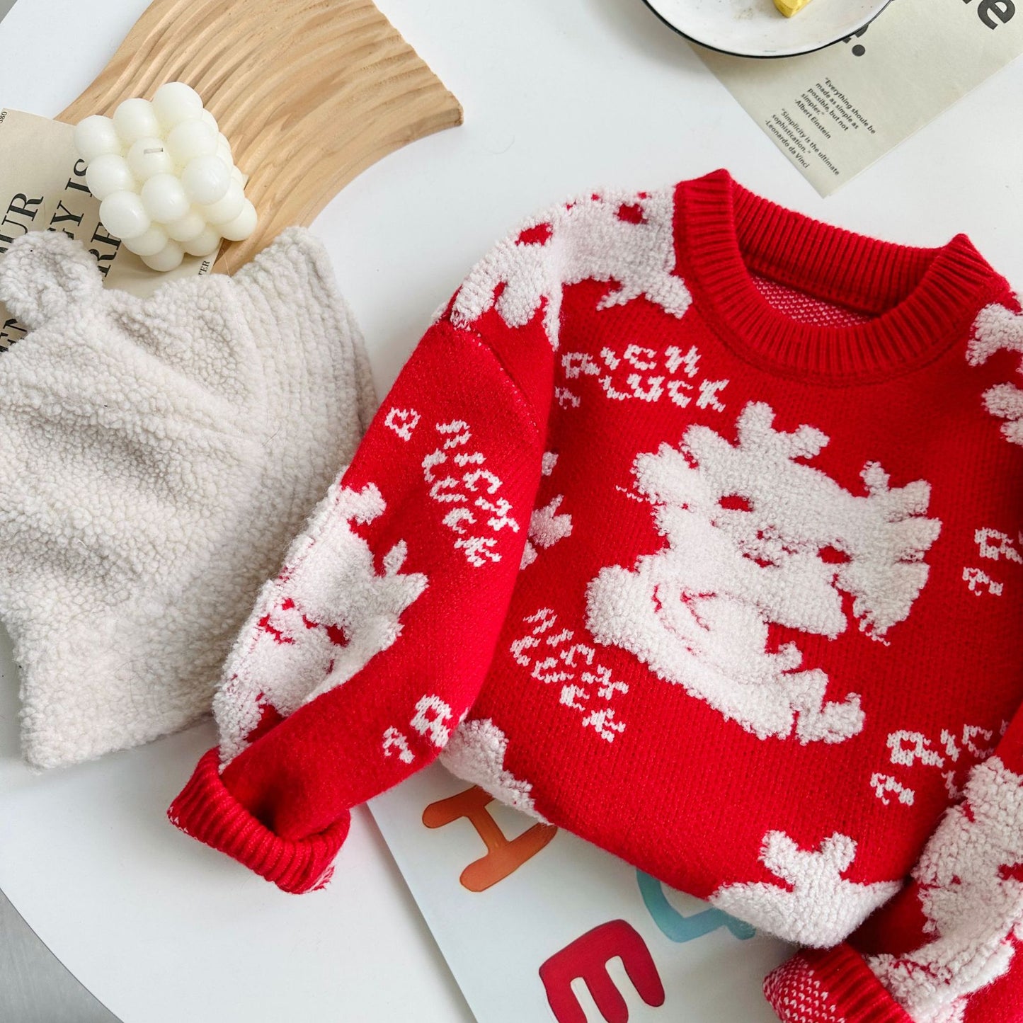 Lovely Knitted Kid's Pullover Sweaters
