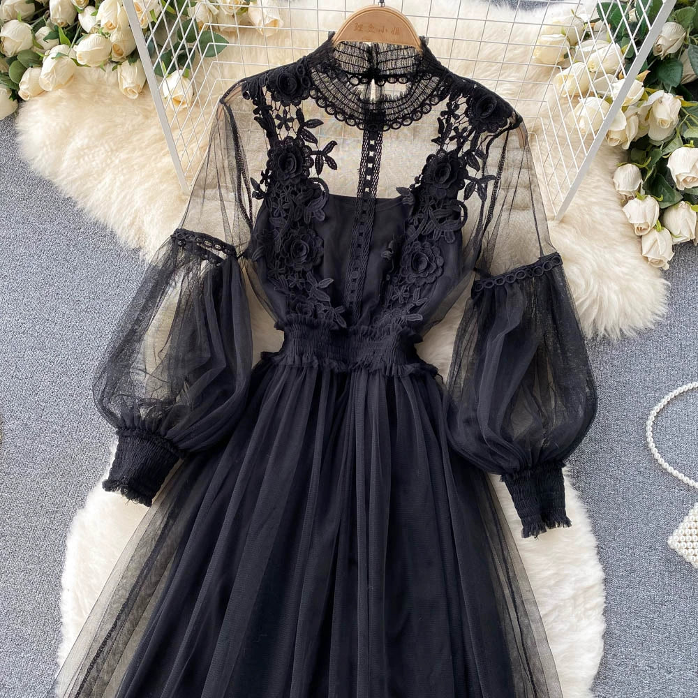 Fashion 3d Flowers Two Pieces Fairy Dresses