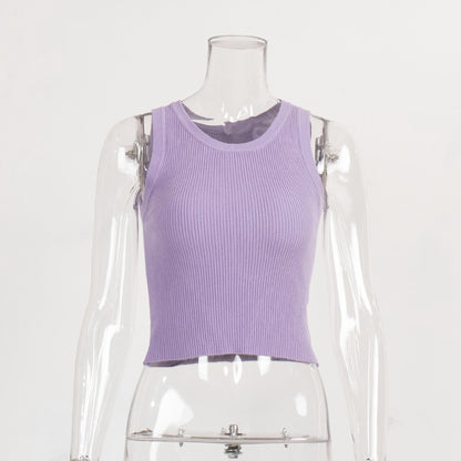 Sexy Summer Short Knitted Tank Tops