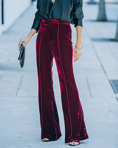 Casual High Waist Trumpet Pants for Women