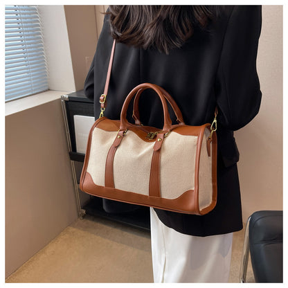 Women Canvas Fashion Short Trip Storage Bags