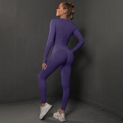 Fashion Simple Style Sports Yoga Suits for Women