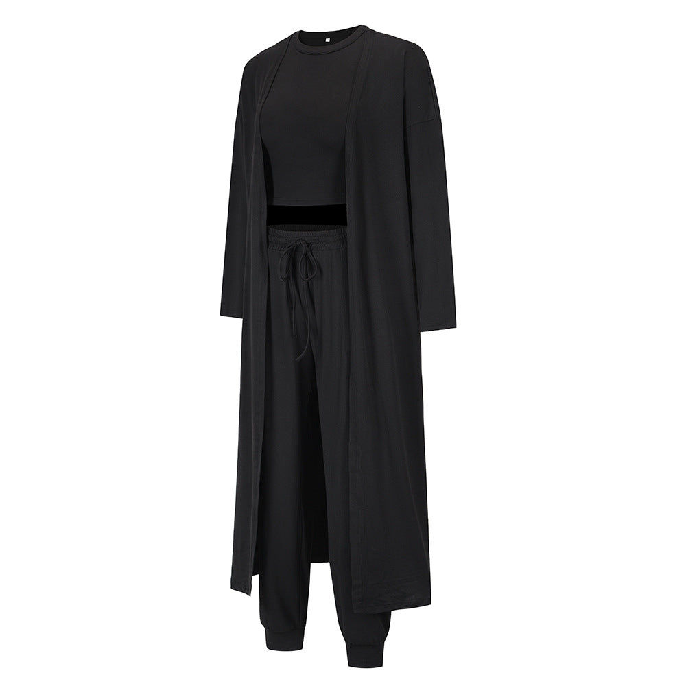 Casual Knitted Three Pieces Outfit Sets for Women