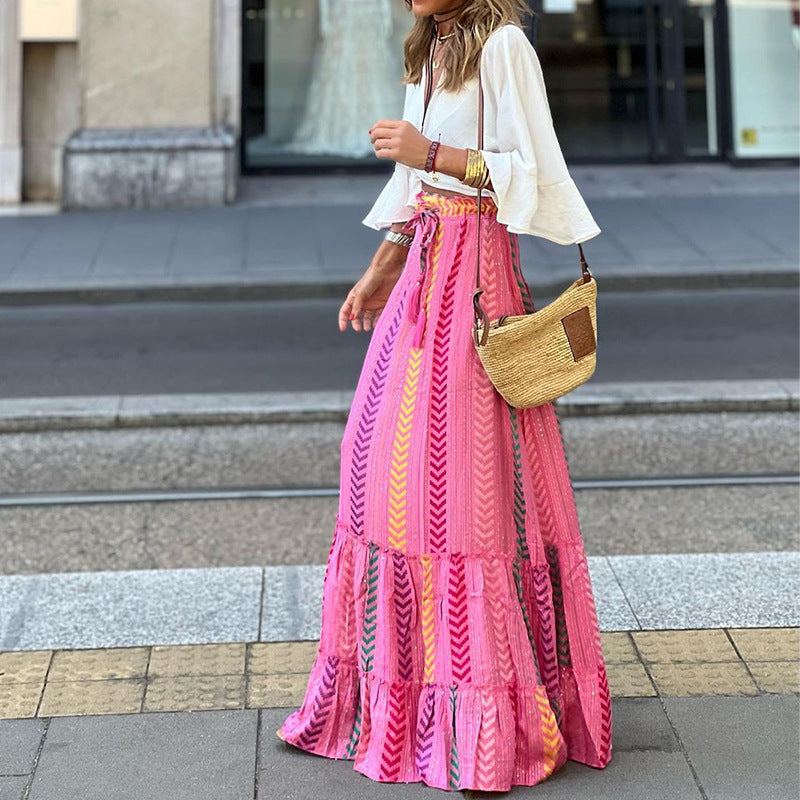 Bohemian Fall Long Skirts for Women