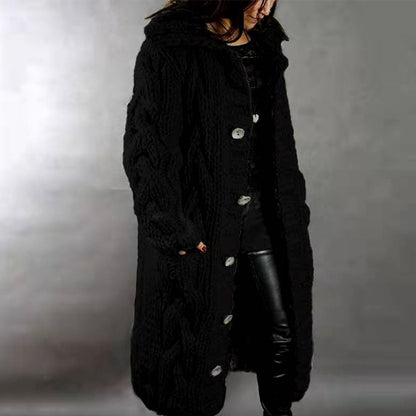 Women Winter Knitted Cardigan Overcoats