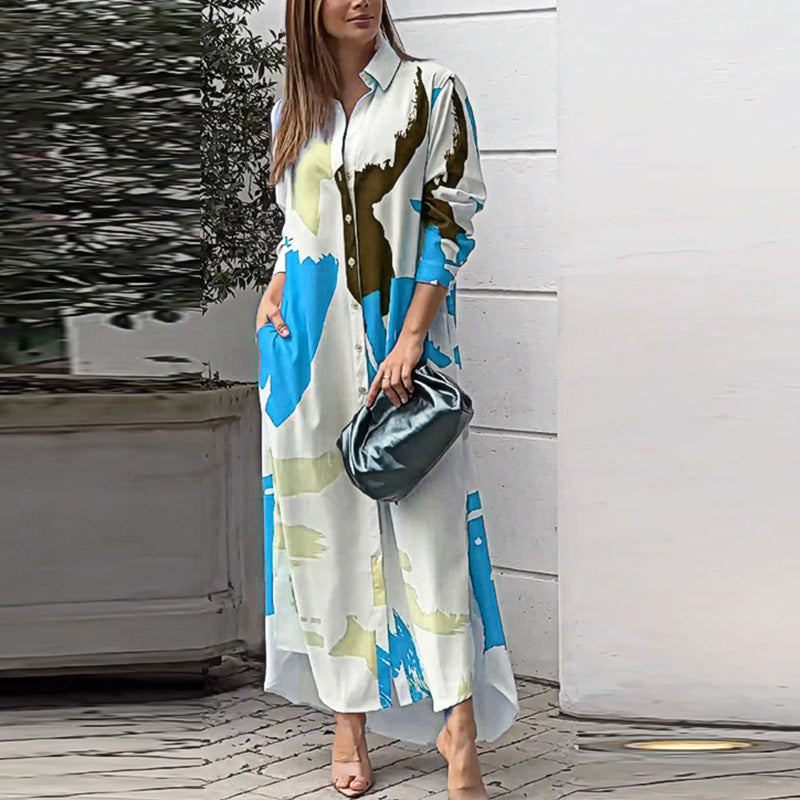 Casual Long Sleeves Shirts Dresses