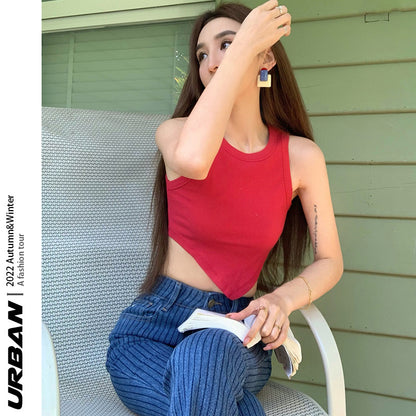 Summer Sexy Midriff Baring Short Tank Tops