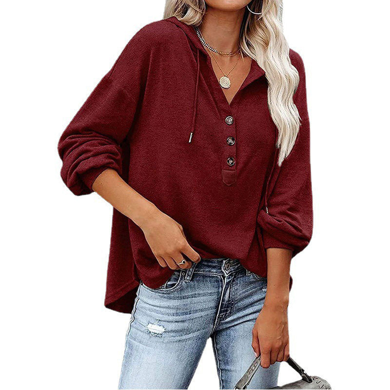 Casual Long Sleeves Hoodies Shirts for Women