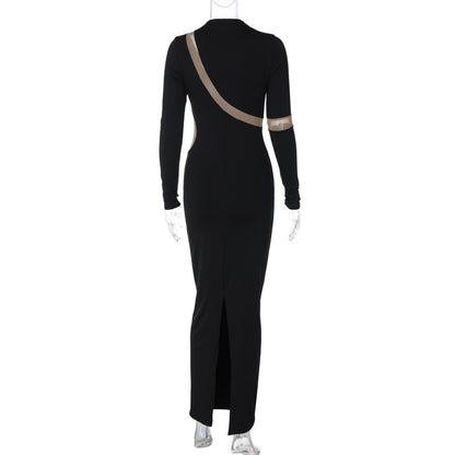 Sexy Fashion Backless Long Sleeves Dresses