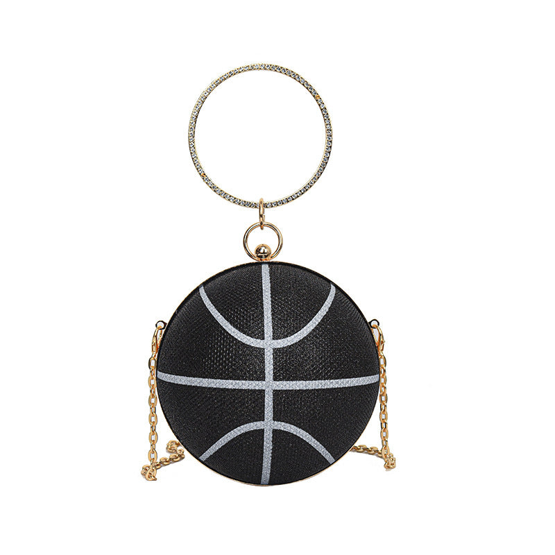 Fashion Chain Basketball Shaped Evening Bags