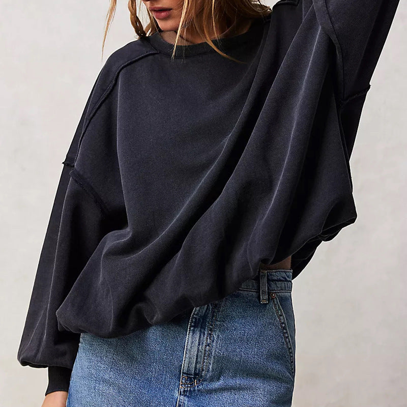 Casual Long Sleeves Pullover Hoodies for Women