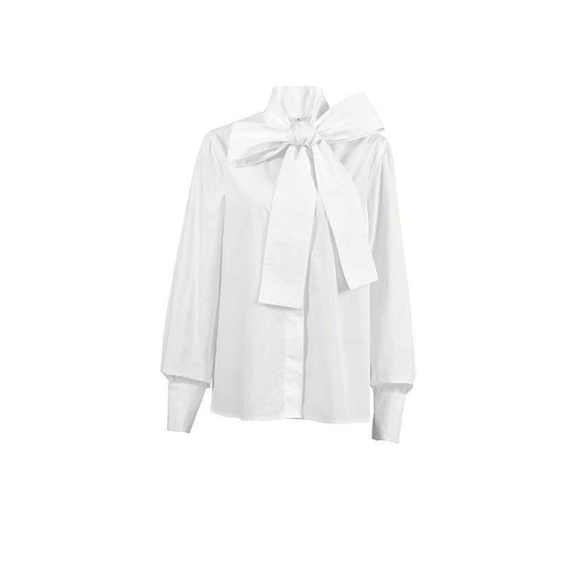 Designed Fashion White Women Long Sleeves Shirts