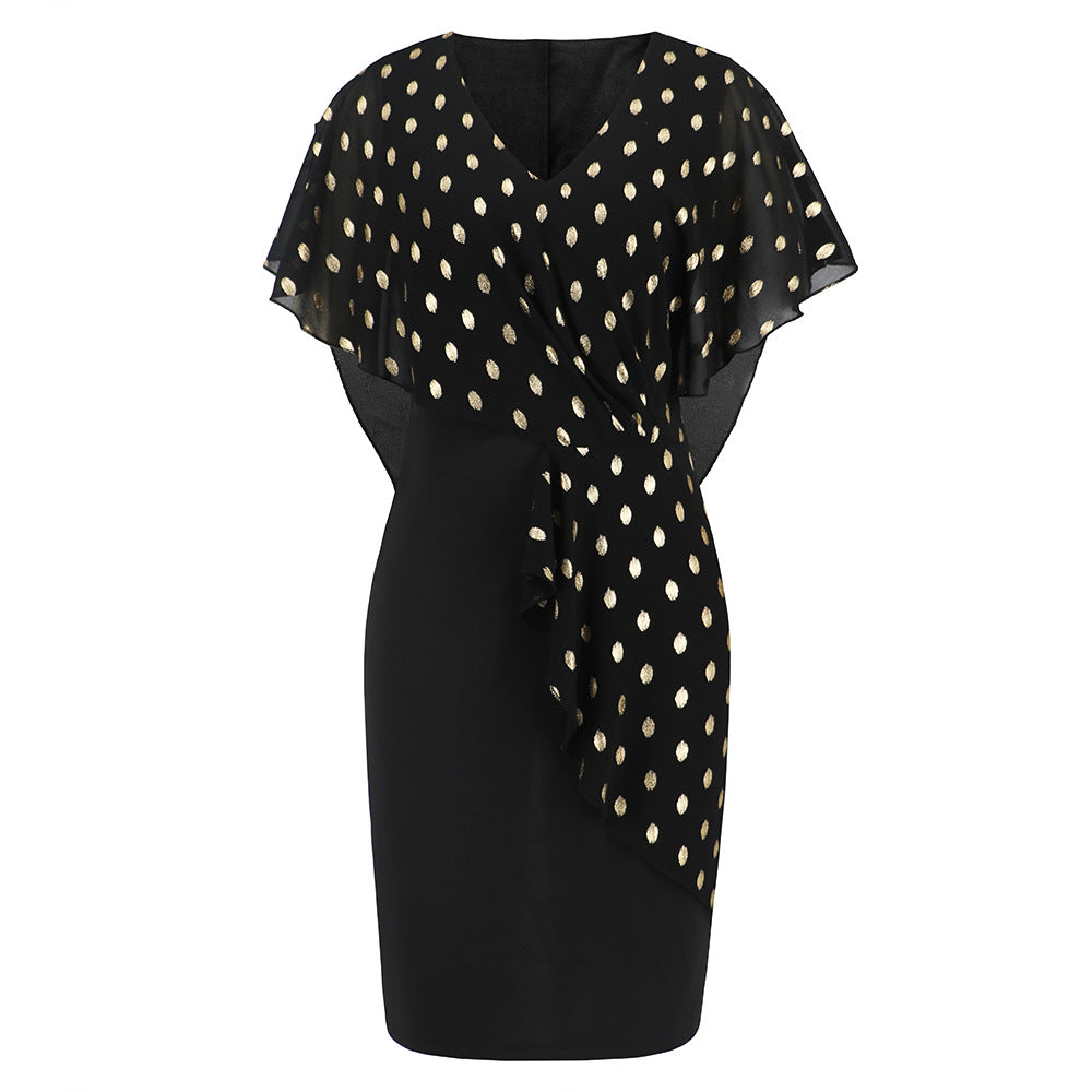 Casual Chiffon Polka Dot Print Party Dresses