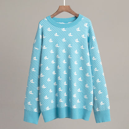 Casual Loose Knitted Pullover Sweaters for Women