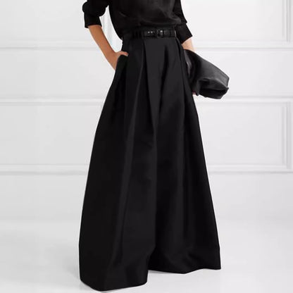 Designed High Waist Long Pants