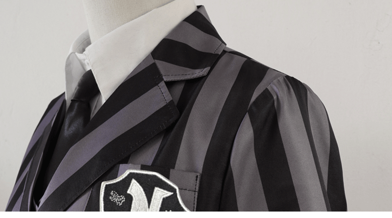 The Addams Family Wednesday Cosplay School Uniform