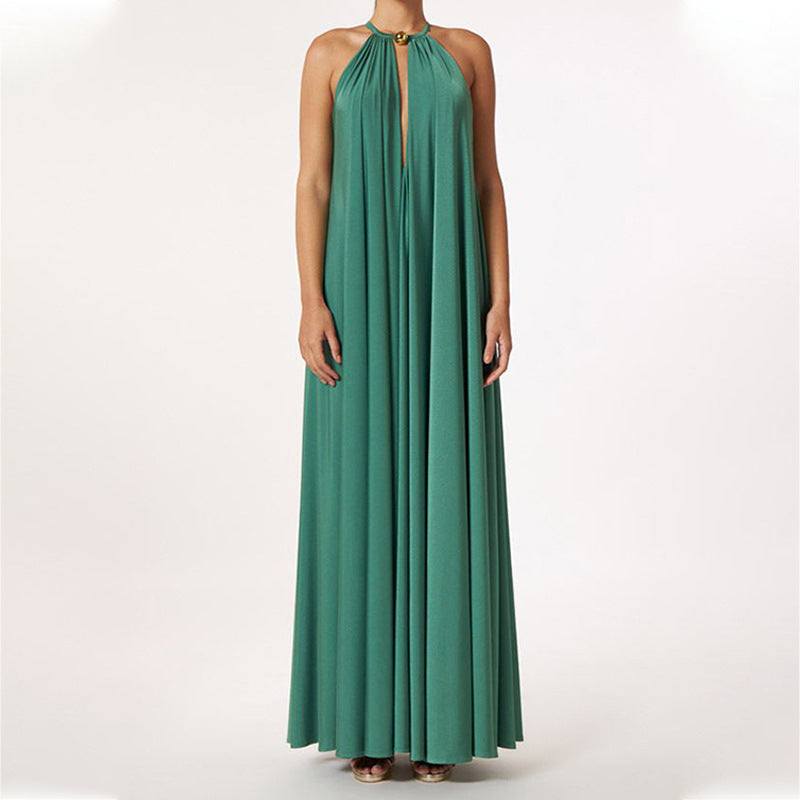 Summer Halter Sleeveless Long Dresses