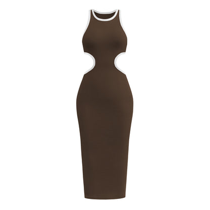 Sexy Backless Knitted Sheath Midi Dresses