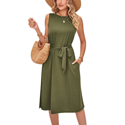 Summer Sleeveless Daily Midi Dresses
