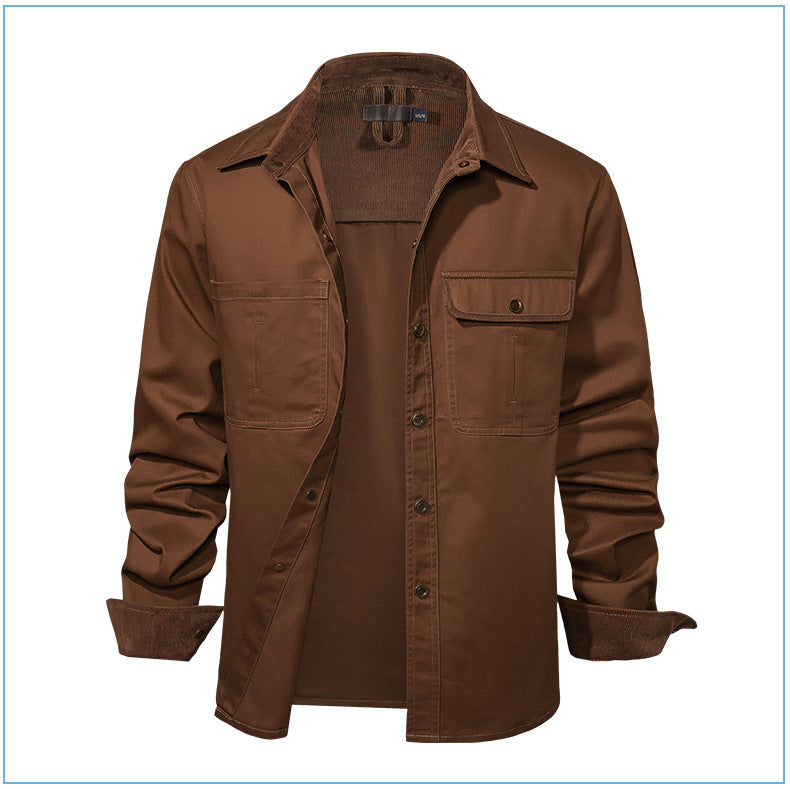 Casual Cotton Plus Sizes Long Sleeves Shirts for Men