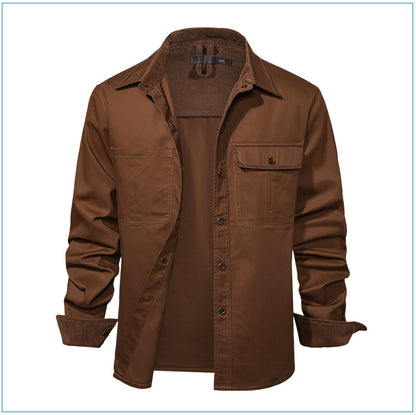 Casual Cotton Plus Sizes Long Sleeves Shirts for Men