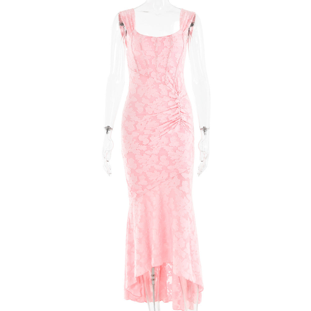 Sexy Luxury Straps Mermaid Long Party Dresses