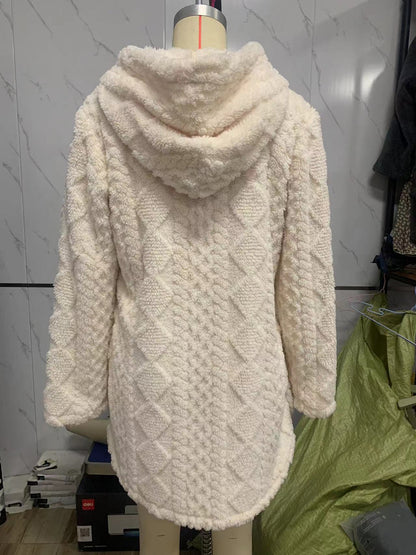 Fashion Warm Velvet Cardigan Winter Overcoats