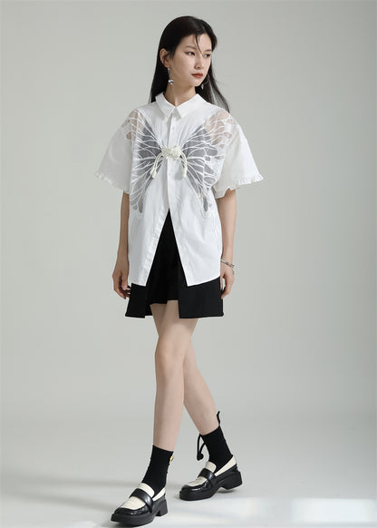 Designed Butterfly Double Sides Summer Shirts
