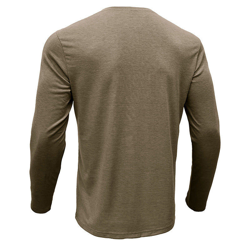 Casual Round Neck Long Sleeves T Shirts