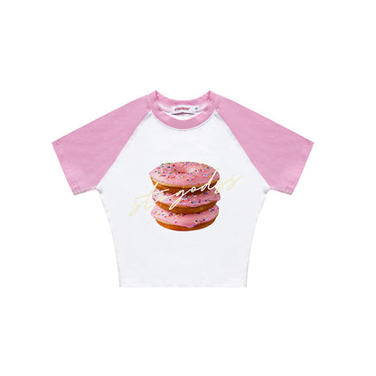 Fashion Hamburg Midriff Baring Summer T Shirts for Girls