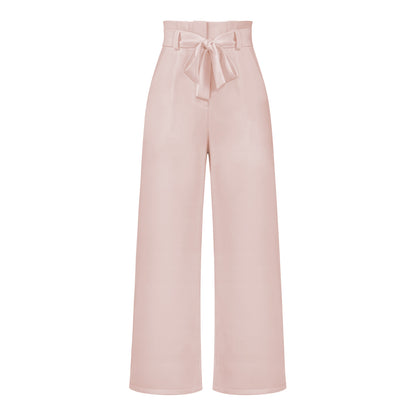 Elegant Office Lady Summer Wide Legs Pants