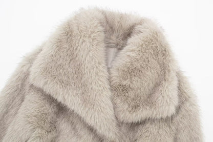 Women Faux Fur Short Overcoats