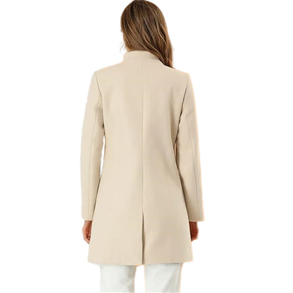 Fashion Popular Socket 3-breasted Slim-fit Women Coat