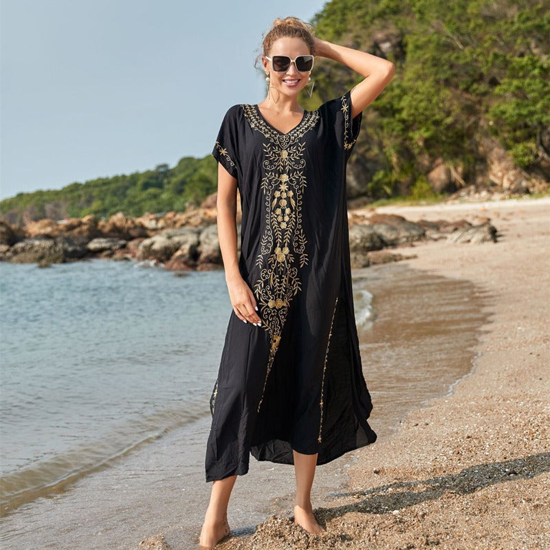 Casual Embroidery Summer Bikini Dresses