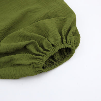 Vintage Designed Green Fall Mini Dresses