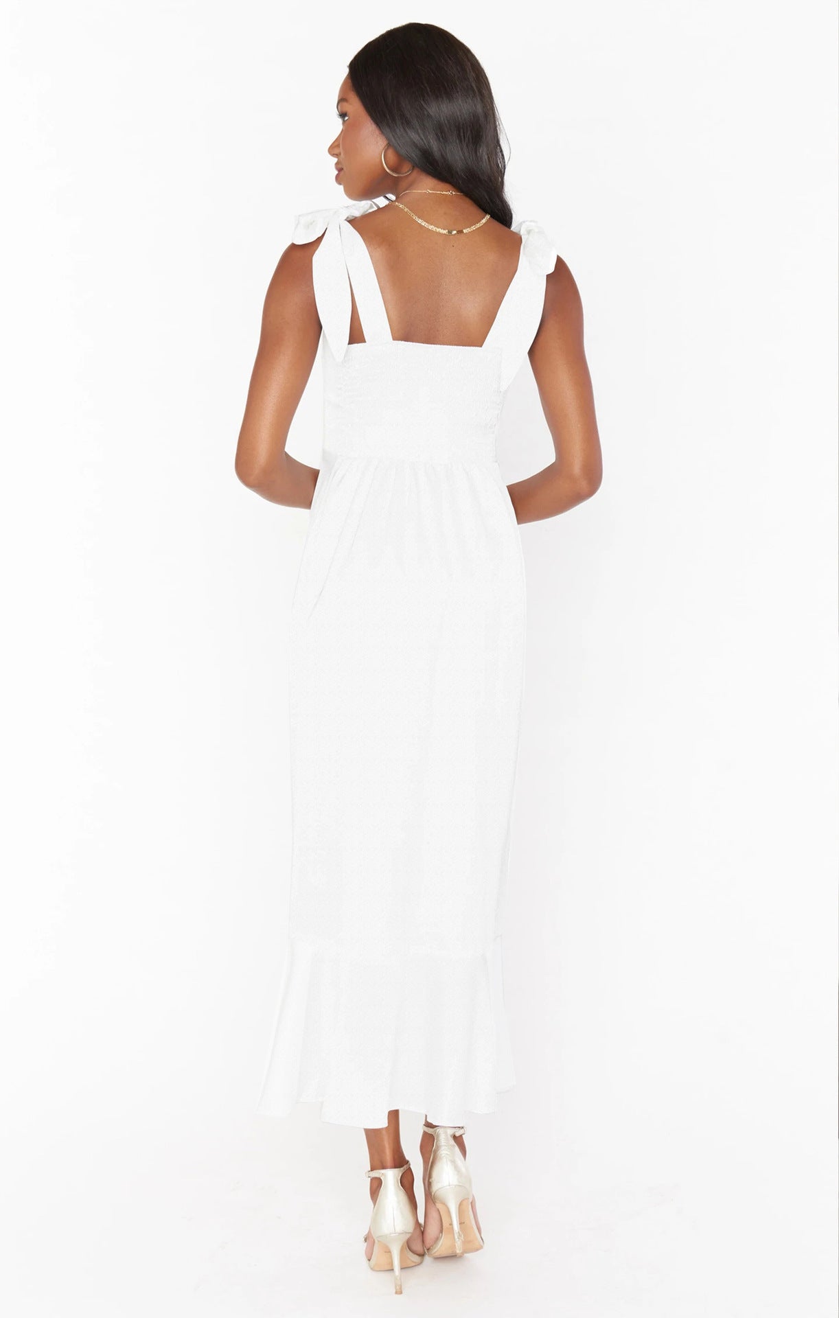 Fashion Summer Split Front Midi Dresses for Women