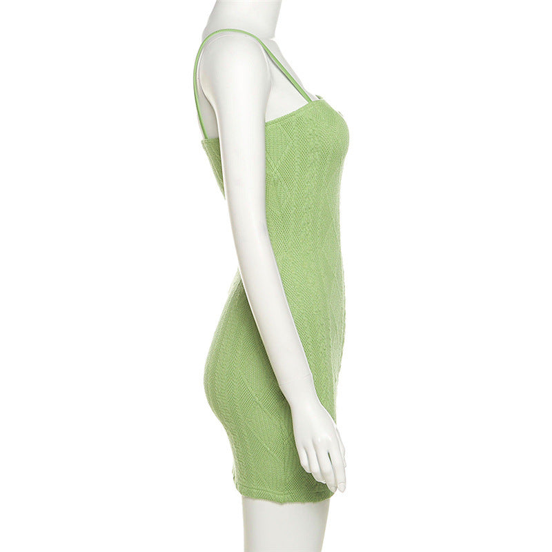 Sexy High Waist Knitted Sheath Mini Dresses
