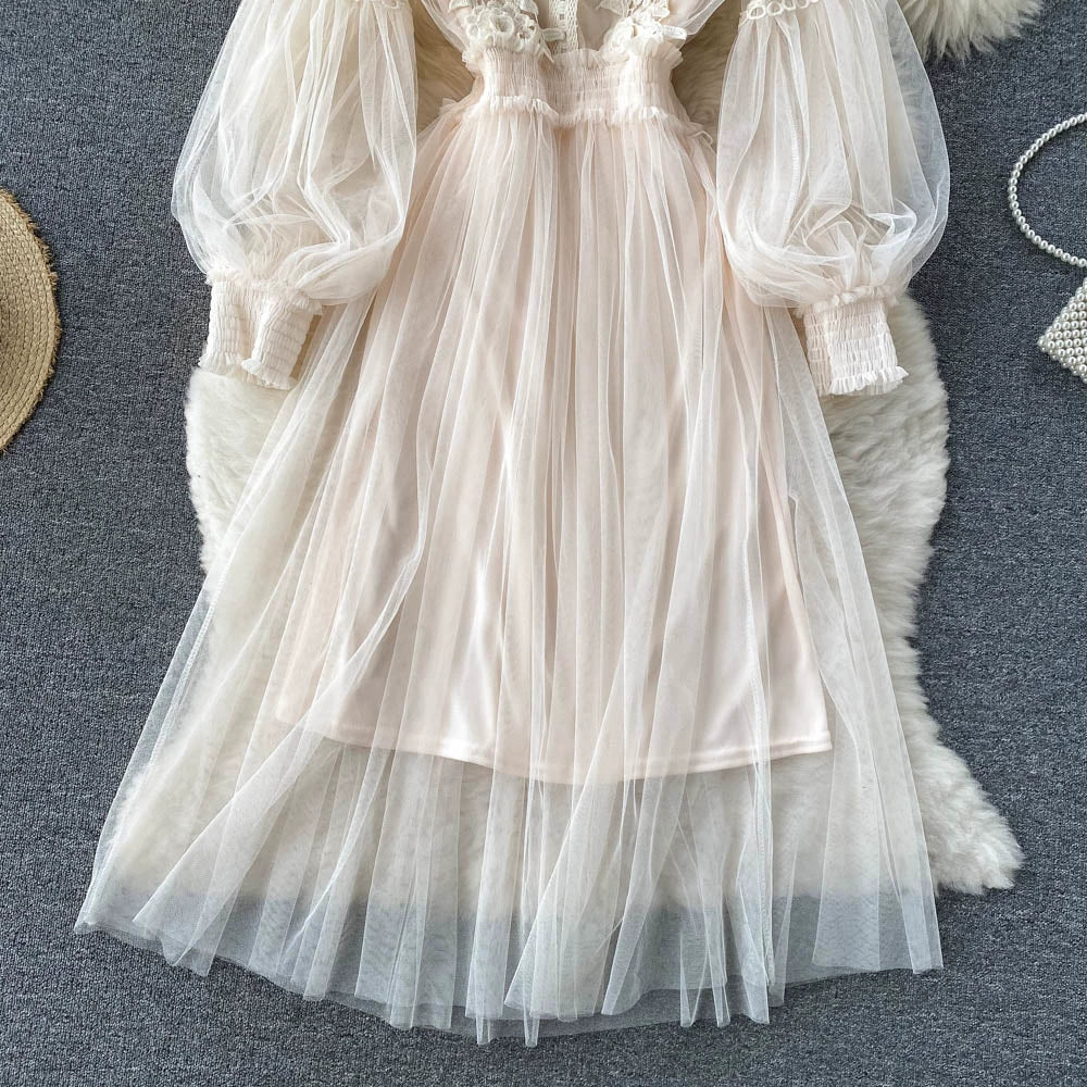 Fashion 3d Flowers Two Pieces Fairy Dresses