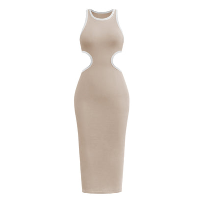 Sexy Backless Knitted Sheath Midi Dresses