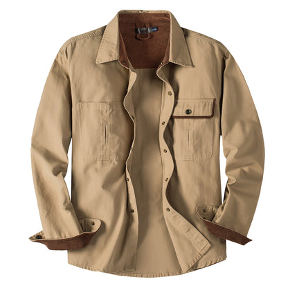 Casual Cotton Plus Sizes Long Sleeves Shirts for Men
