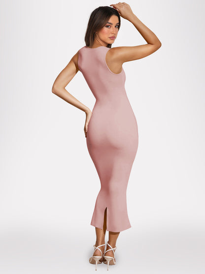 Sexy Split Front Knitted Long Sheath Dresses