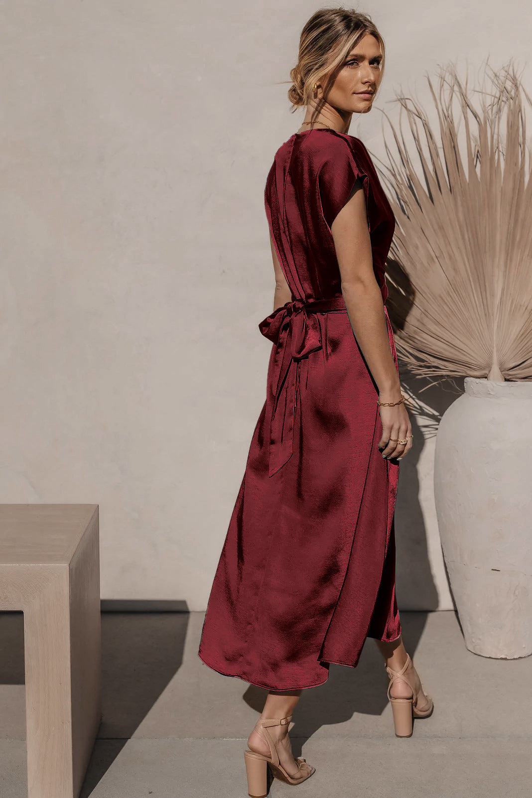 Fashion Summer Satin Evening Party Dresses