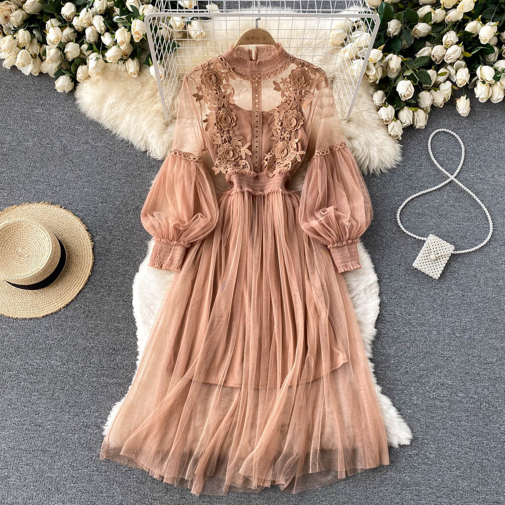 Fashion 3d Flowers Two Pieces Fairy Dresses