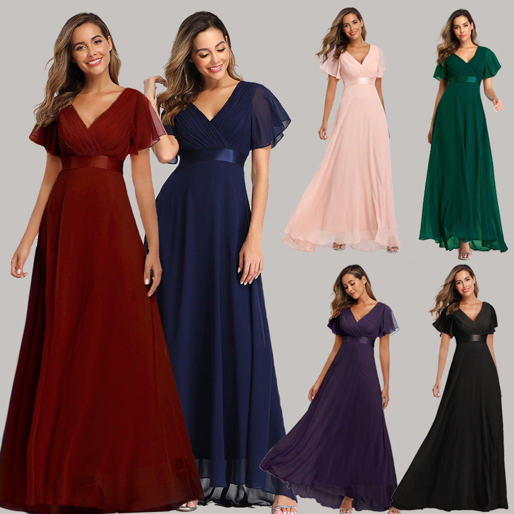 Elegant Chiffon Plus Sizes Bridesmaid Dresses